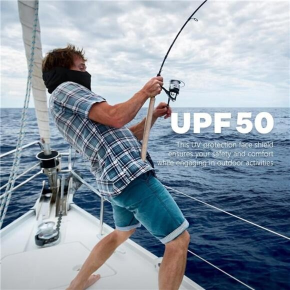 Fuinloth Balaclava Ski Mask, Motorcycle UV Protector Scarf, Summer Cooling Neck - Picture 4 of 8